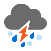 temporale con grandine