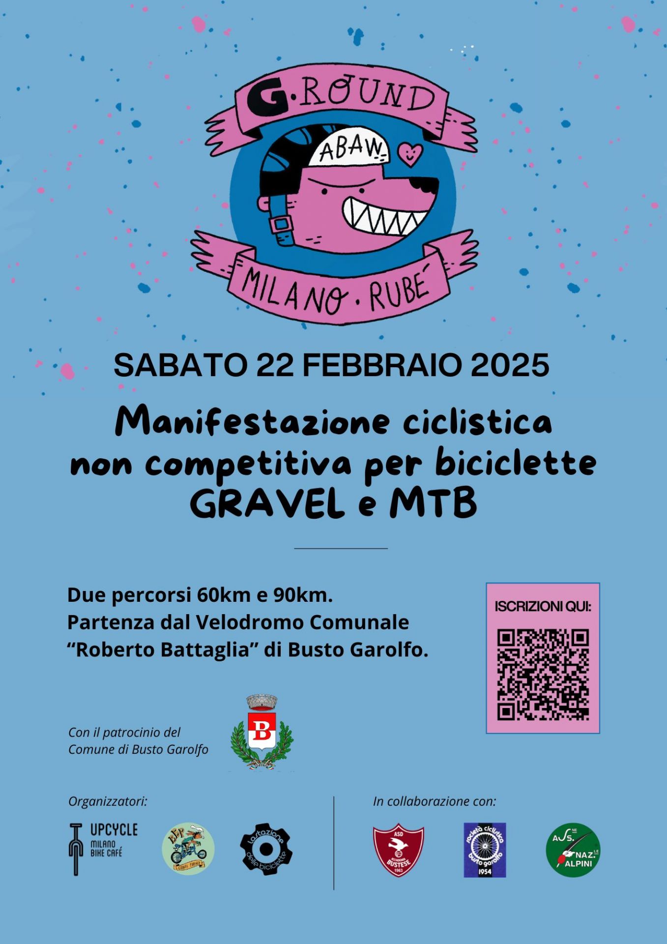 Descrizione della manifestazione con loghi delle società