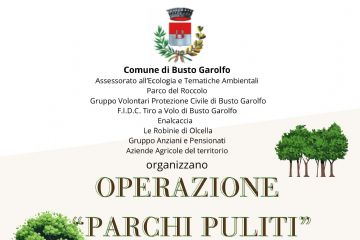 Volantino con soggetti coinvolti, loghi delle associazioni e alberi
