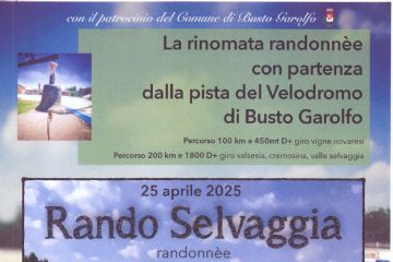 velodromo con loghi degli sponsor e programma dettaglito . Patrocinio del Comune di Busto Garolfo