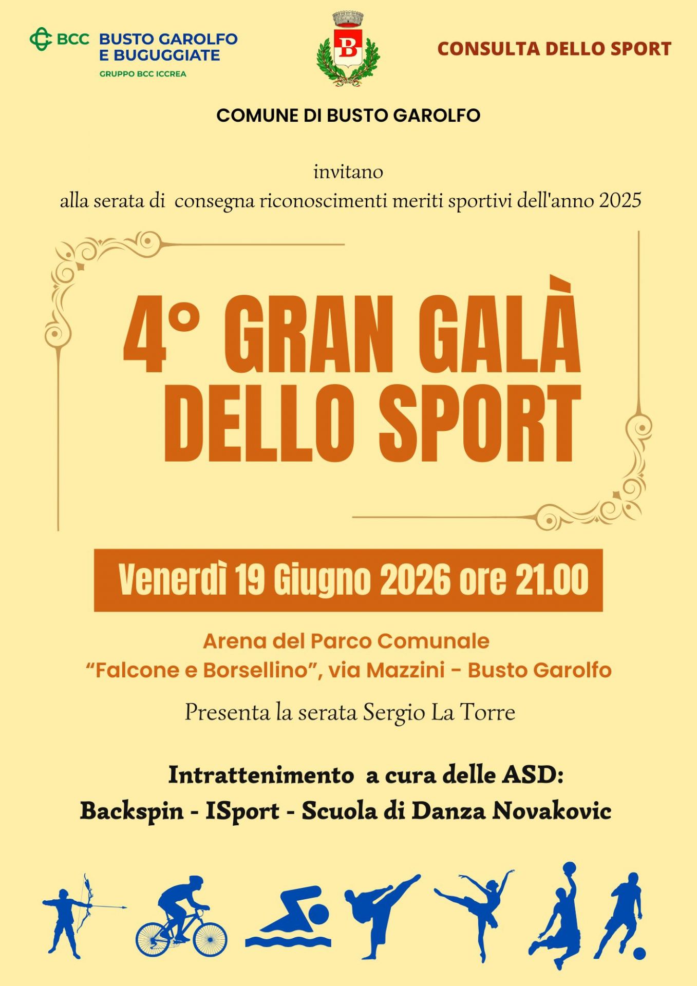 testo descrittivo e figure sportive