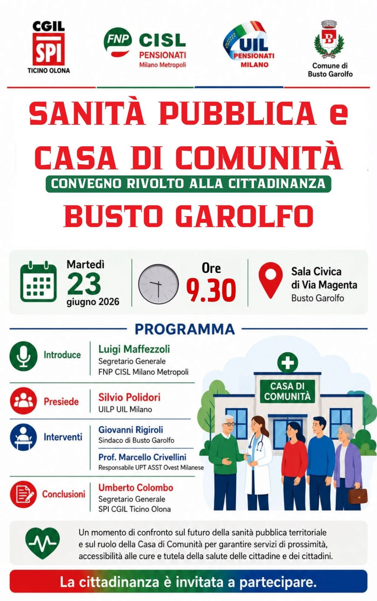 Casa di comunità, medici e cittadini.