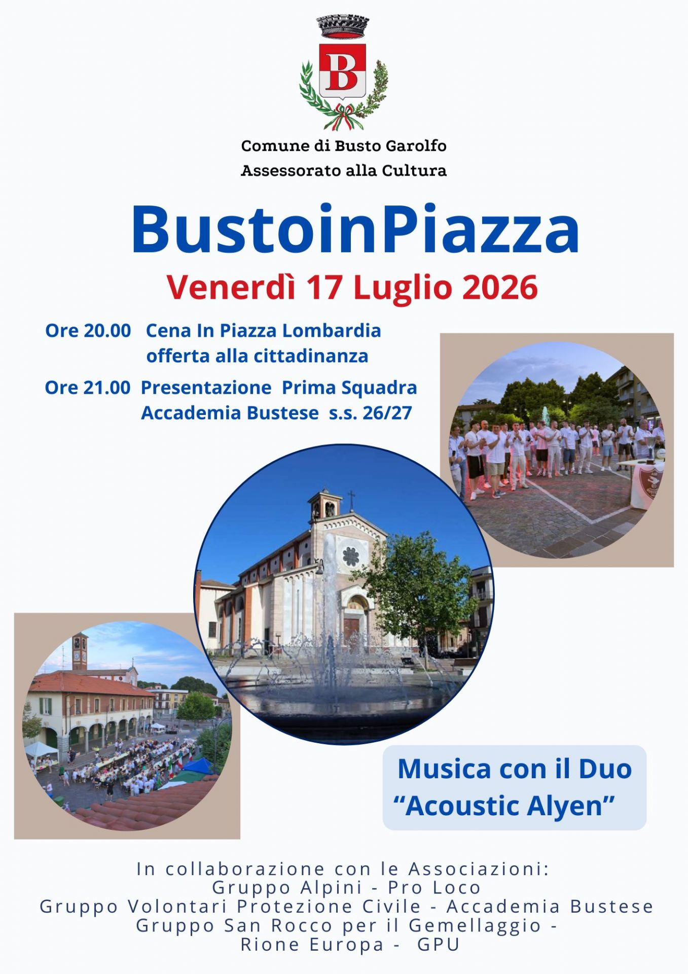 testo e immagini della piazza Lombardia