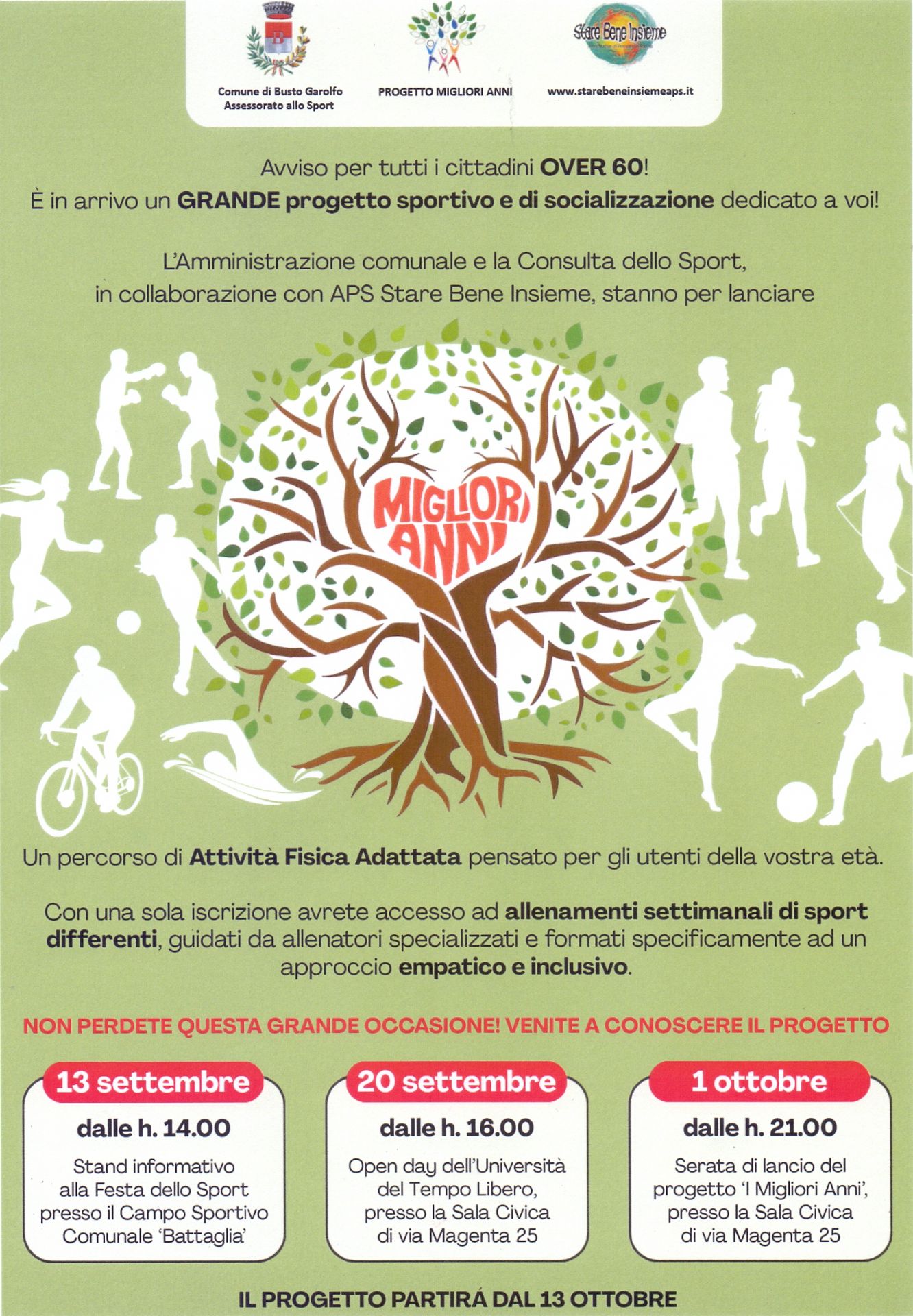 testo descrittivo con figure sportive