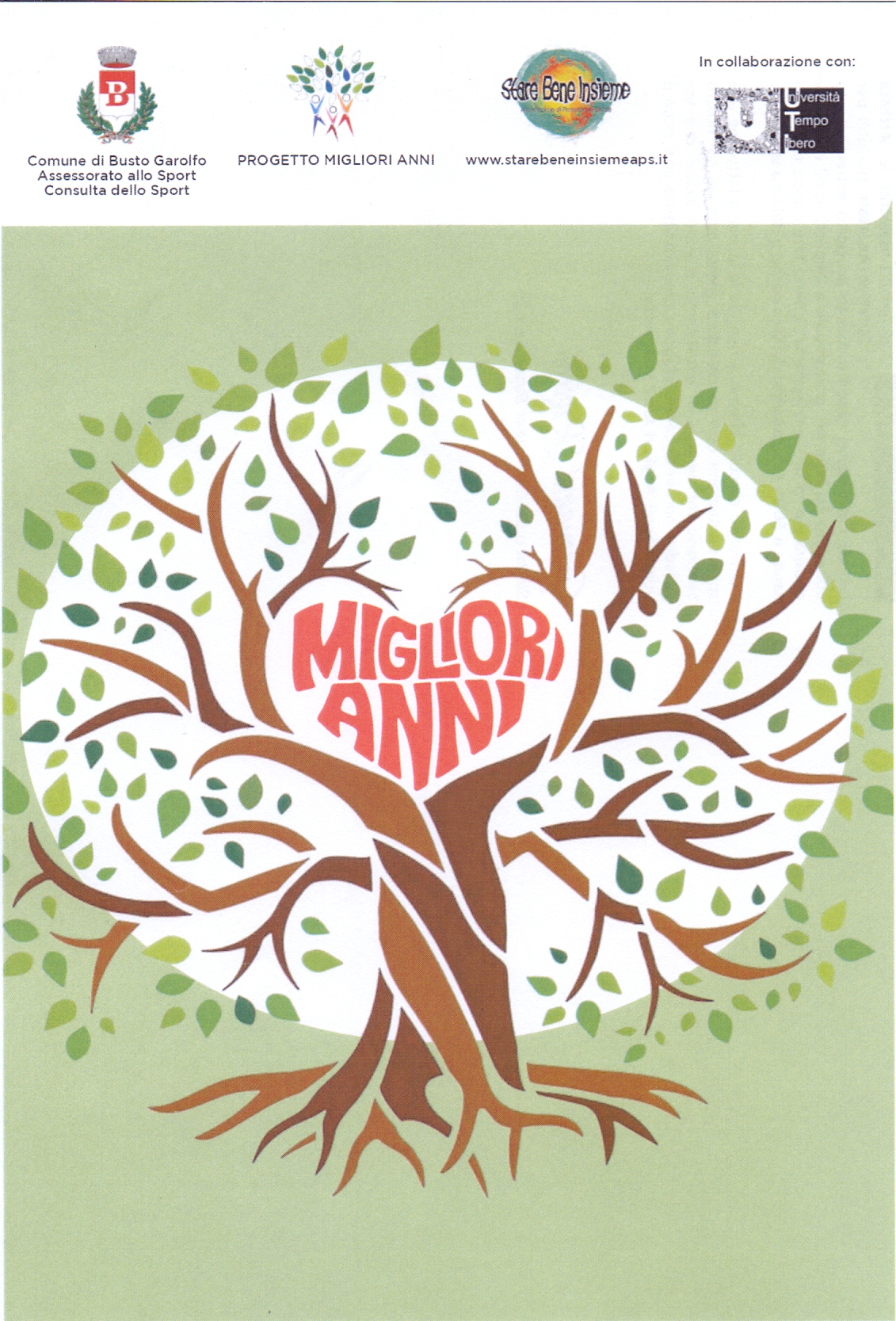 albero con titolo e stemmi