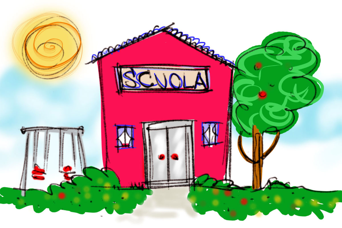 Disegno di una scuola