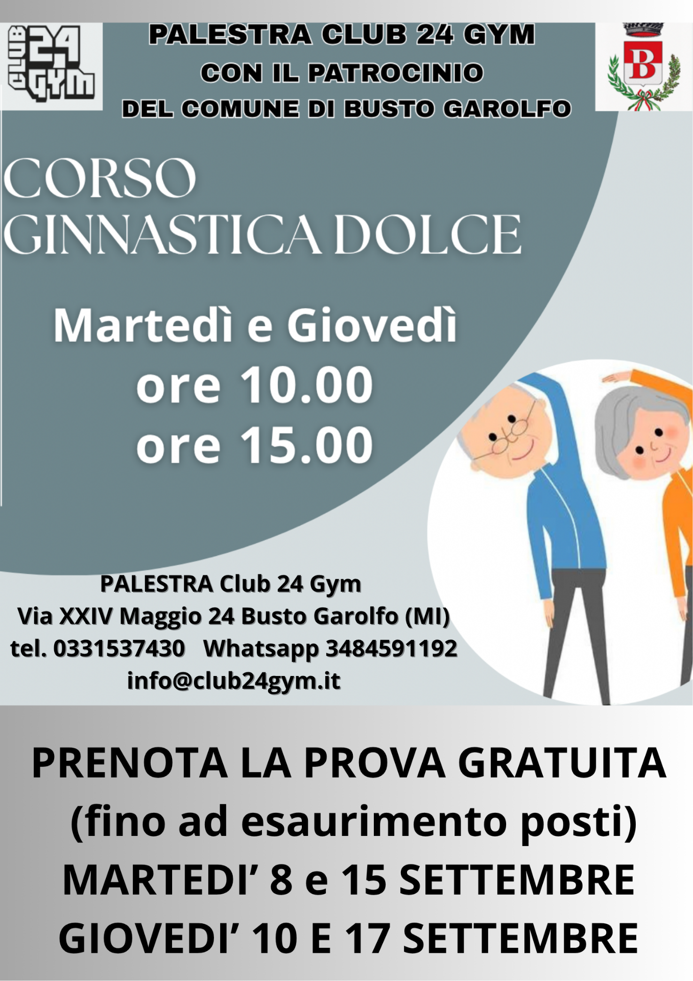 testo descritivo due persone che fanno ginnastica